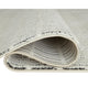 Turo Striped Large Area Rug | 16mm Pile | Ivory & Black Polyester 8x10