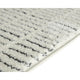 Turo Striped Large Area Rug | 16mm Pile | Ivory & Black Polyester 8x10