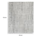 Turo Striped Large Area Rug | 16mm Pile | Ivory & Black Polyester 8x10