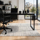 Turo Striped Large Area Rug | 16mm Pile | Ivory & Black Polyester 8x10
