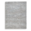 Feri Striped Large Area Rug | Gray & Ivory Polypropylene Polyester 8x10