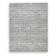 Feri Striped Large Area Rug | Gray & Ivory Polypropylene Polyester 8x10