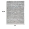 Feri Striped Large Area Rug | Gray & Ivory Polypropylene Polyester 8x10