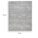 Feri Striped Large Area Rug | Gray & Ivory Polypropylene Polyester 8x10