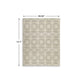 Moca Large Area Rug | Geometric Design | Gray & Ivory Polypropylene 8x10