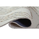 Delma 5x7 Medium Area Rug | Flowing Abstract Pattern | Green & Ivory Wool