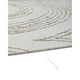 Delma 5x7 Medium Area Rug | Flowing Abstract Pattern | Green & Ivory Wool