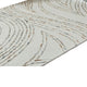 Delma 5x7 Medium Area Rug | Flowing Abstract Pattern | Green & Ivory Wool