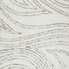 Delma 5x7 Medium Area Rug | Flowing Abstract Pattern | Green & Ivory Wool