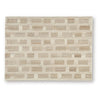Lisa 5x7 Medium Area Rug | Stripe Pattern | White & Brown Wool Polyester