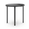 Dori 3pc Coffee Table & 2 End Table Set | Round Glass Top | Matte Black