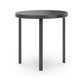 Dori 3pc Coffee Table & 2 End Table Set | Round Glass Top | Matte Black