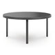 Dori 3pc Coffee Table & 2 End Table Set | Round Glass Top | Matte Black