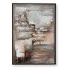 Fore Wall Art | Abstract Painting | H& Painted Canvas | Tan & Blue 40x56