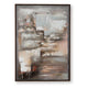 Fore Wall Art | Abstract Painting | H& Painted Canvas | Tan & Blue 40x56
