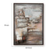 Fore Wall Art | Abstract Painting | H& Painted Canvas | Tan & Blue 40x56