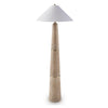 Parl Floor Lamp | Empire Shade | Conical Body | Brown Polyresin 68"