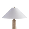 Parl Floor Lamp | Empire Shade | Conical Body | Brown Polyresin 68"