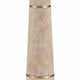 Parl Floor Lamp | Empire Shade | Conical Body | Brown Polyresin 68"