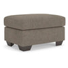 Teu Accent Ottoman | Poly Fiber Foam Seat | Suede Brown Polyester | 34"