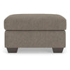 Teu Accent Ottoman | Poly Fiber Foam Seat | Suede Brown Polyester | 34"