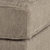 Oly Accent Ottoman | Foam Seat | Mocha Brown Polyester | Black Legs 34"