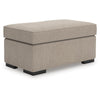 Mecy Accent Ottoman | Foam Seat Cushion | Heather Brown Chenille 40"