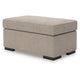 Mecy Accent Ottoman | Foam Seat Cushion | Heather Brown Chenille 40"