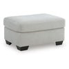 Gesi Accent Ottoman | Boxed Seat | Foam Fill Smoke Gray Corduroy 34"