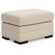 Jimy Accent Ottoman | Foam Cushion | Jute Brown Nuvella Fabric 34"