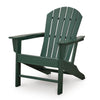 Sunny Outdoor Adirondack Chair | Slatted Design | Curved Back | Green HDPE