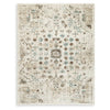 Jai Large Area Rug | Medallion Pattern | Brown & Teal Polypropylene 8x10