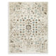 Jai Large Area Rug | Medallion Pattern | Brown & Teal Polypropylene 8x10