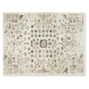 Jai Large Area Rug | Medallion Pattern | Brown & Teal Polypropylene 8x10