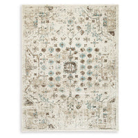 Ivory, Brown, Teal