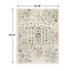 Jai Large Area Rug | Medallion Pattern | Brown & Teal Polypropylene 8x10