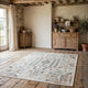 Jai Large Area Rug | Medallion Pattern | Brown & Teal Polypropylene 8x10