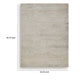 Bina 5x7 Medium Area Rug | Trellis Pattern |Beige | Brown Polyester