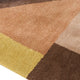 Mona 5x7 Geometric Medium Area Rug w Shag | 30mm Pile | Pink Brown