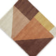 Mona 5x7 Geometric Medium Area Rug w Shag | 30mm Pile | Pink Brown
