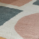 Fyna 5x7 Geometric Medium Area Rug w Shag | 30mm Pile | Gray Brown