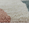 Fyna 5x7 Geometric Medium Area Rug w Shag | 30mm Pile | Gray Brown