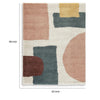 Fyna 5x7 Geometric Medium Area Rug w Shag | 30mm Pile | Gray Brown