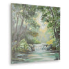 Naya Wall Art Painting | Tranquil Nature L&scape | H&painted Green 36x36