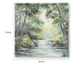 Naya Wall Art Painting | Tranquil Nature L&scape | H&painted Green 36x36
