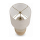 Jaya Table Lamp | Drum Hardback Shade | Cream & Beige Base | 28"