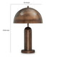 Laya Table Lamp | Dome Shade | Antique Copper 24"