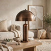 Laya Table Lamp | Dome Shade | Antique Copper 24"