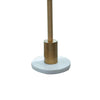 Feya Table Lamp | White Marble Base | Gold Metal Empire Shade | 32"