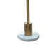 Feya Table Lamp | White Marble Base | Gold Metal Empire Shade | 32"